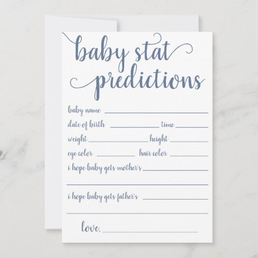 eenvoudige leisteenvoorspelling | Dusty Blue Keeps Kaart (Voorkant)