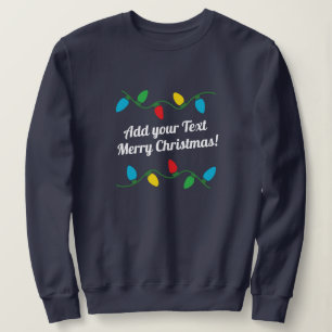 Eenvoudige lelijke kerst trui jouw tekst toevoeg