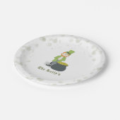 Eenvoudige Leprechaun St. Patrick's Day Whimsical Papieren Bordje (Gekanteld)