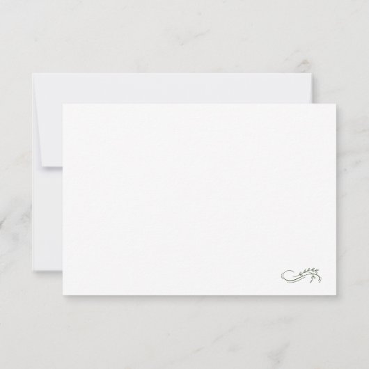 Eenvoudige leraar dank u kaart met Bonsai (Achterkant)