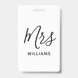 Eenvoudige Leraar Gepersonaliseerde Naam Lanyard I Badge