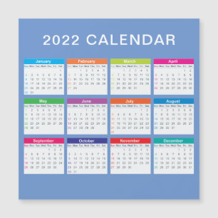 Eenvoudige Leuke Kleurrijke 2022 Agenda  