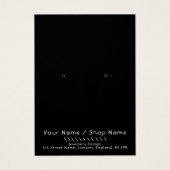 Eenvoudige leuke oorbel display kaart (Voorkant)