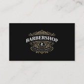 Eenvoudige  Licht Tan BarberShop QR Code Visitekaartje (Achterkant)