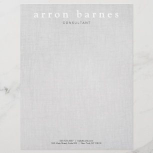 Eenvoudige lichte grijze moderne, minimalistische briefhoofd