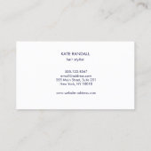 Eenvoudige, lichte, grijze professional visitekaartje (Achterkant)