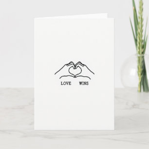 Eenvoudige Liefde Wint Hart Kaart