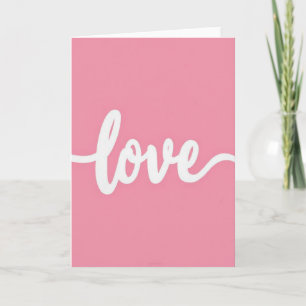 Eenvoudige Liefdes Script Kaart