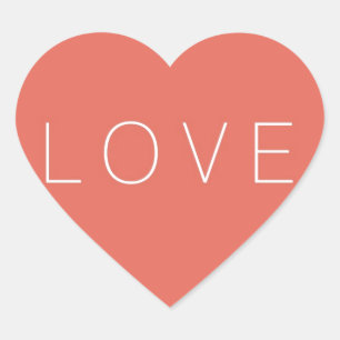 Eenvoudige liefdesroze cirkel hart sticker