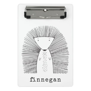 Eenvoudige lijntekening van de stekker mini klembord