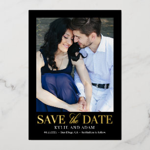 Eenvoudige Lijst REAL FOLIE Save the Date Kaart