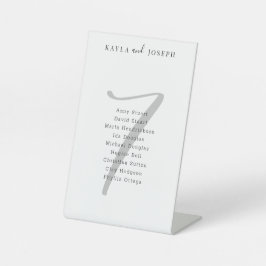 Eenvoudige lijst van witte weddenschappen Lijst nu Reclamebord Met Voetstuk