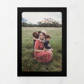 Eenvoudige Lijsten Foto-nieuwsbrief Drieluik Wenskaart (Cover)