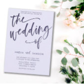 Eenvoudige Lila en Paarse weddenschap Kaart