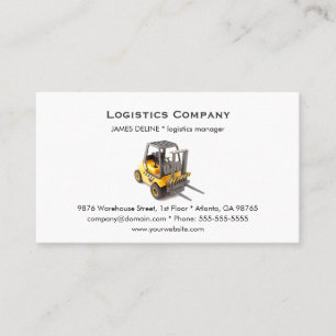 Eenvoudige logistiek Bedrijf Business Card Templat Visitekaartje