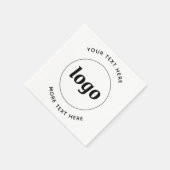 Eenvoudige Logo aangepaste tekst Servet (Hoek)