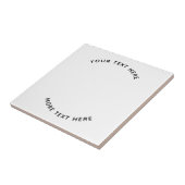 Eenvoudige Logo aangepaste tekst Tegeltje (Zijkant)