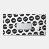 Eenvoudige Logo Business Pattern Desk Mat (Keyboard & Muis)