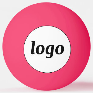 Eenvoudige Logo Business Promotional Branding Roze Pingpongballen