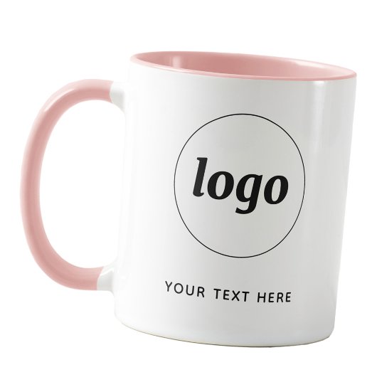 Eenvoudige Logo en tekst Business Branding Blush P Mok