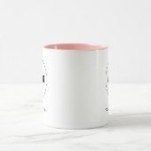 Eenvoudige Logo en tekst Business Branding Blush P Mok (Midden)