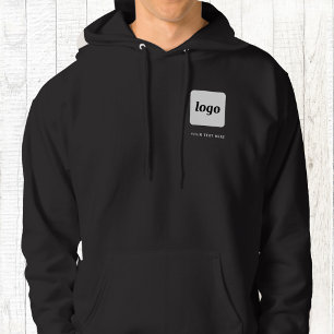 Eenvoudige Logo en tekst Business Promotional Cres Hoodie