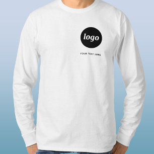 Eenvoudige Logo en tekst Business Promotional Cres T-shirt