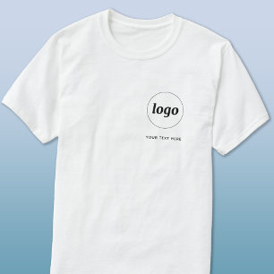 Eenvoudige Logo en tekst Business T-Shirt