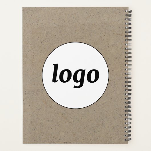 Eenvoudige Logo en tekst promotiezaken Planner (Achterkant)