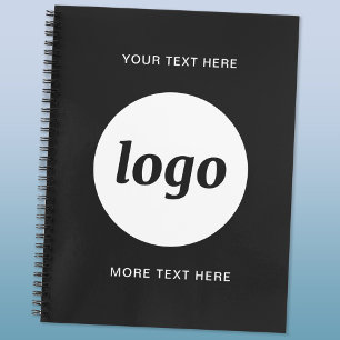 Eenvoudige Logo en Tekst Promotionele Zakelijke Notitieboek