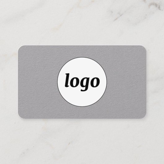 Eenvoudige Logo en tekst Visitekaartje (Achterkant)