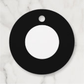 Eenvoudige Logo en Tekst Zakelijke Prijs Labels (Achterkant)