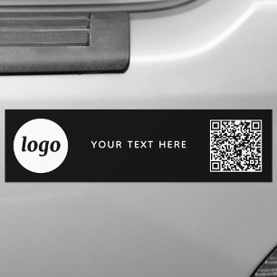 Eenvoudige Logo en Tekst Zakelijke QR-code Promoti Bumpersticker