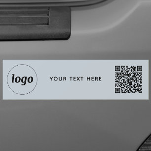 Eenvoudige Logo en Tekst Zakelijke QR-code Promoti Bumpersticker