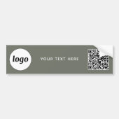 Eenvoudige Logo en Tekst Zakelijke QR-code Sagegro Bumpersticker (Voorkant)