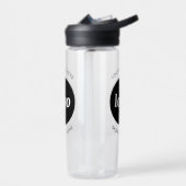 Eenvoudige Logo- en tekstfles Waterfles (Links)
