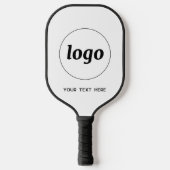 Eenvoudige Logo- en teksthandel Pickleball Paddle (Voorkant)