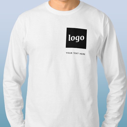 Eenvoudige Logo- en teksthandel T-shirt
