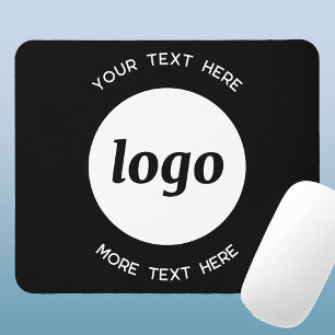Eenvoudige Logo- en tekstpromotie Muismat