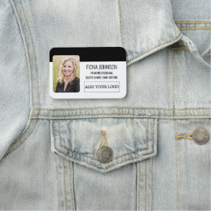 Eenvoudige Logo foto voor werknemers Naamplaatje