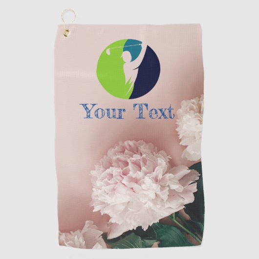 Eenvoudige logo golfhanddoeken golfhanddoek (Voorkant)