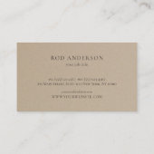 Eenvoudige Logo Kraft voor bomen Visitekaartje (Achterkant)