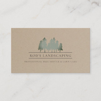 Eenvoudige Logo Kraft voor bomen Visitekaartje