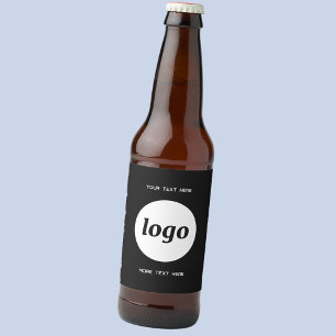 Eenvoudige Logo met SMS Business Promotion Bier Etiket