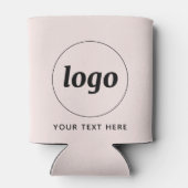 Eenvoudige Logo met SMS Business Promotion Blikjeskoeler (Achterkant)