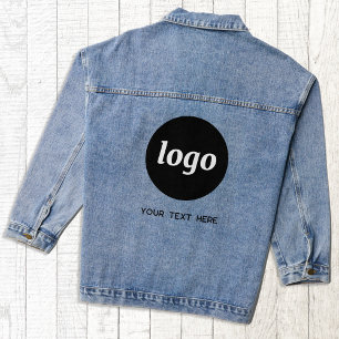 Eenvoudige Logo met tekst Business Promotional Denim Jacket