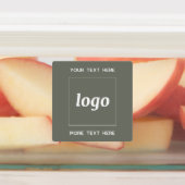 Eenvoudige Logo met tekst Business Sage Green Labels (Aangebracht)