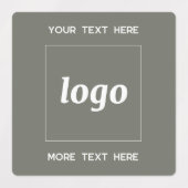 Eenvoudige Logo met tekst Business Sage Green Labels (Design 1)