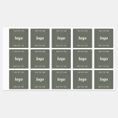 Eenvoudige Logo met tekst Business Sage Green Labels (Vel)