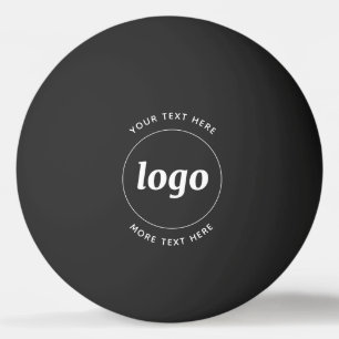 Eenvoudige Logo met tekstverwerkers Pingpongballen